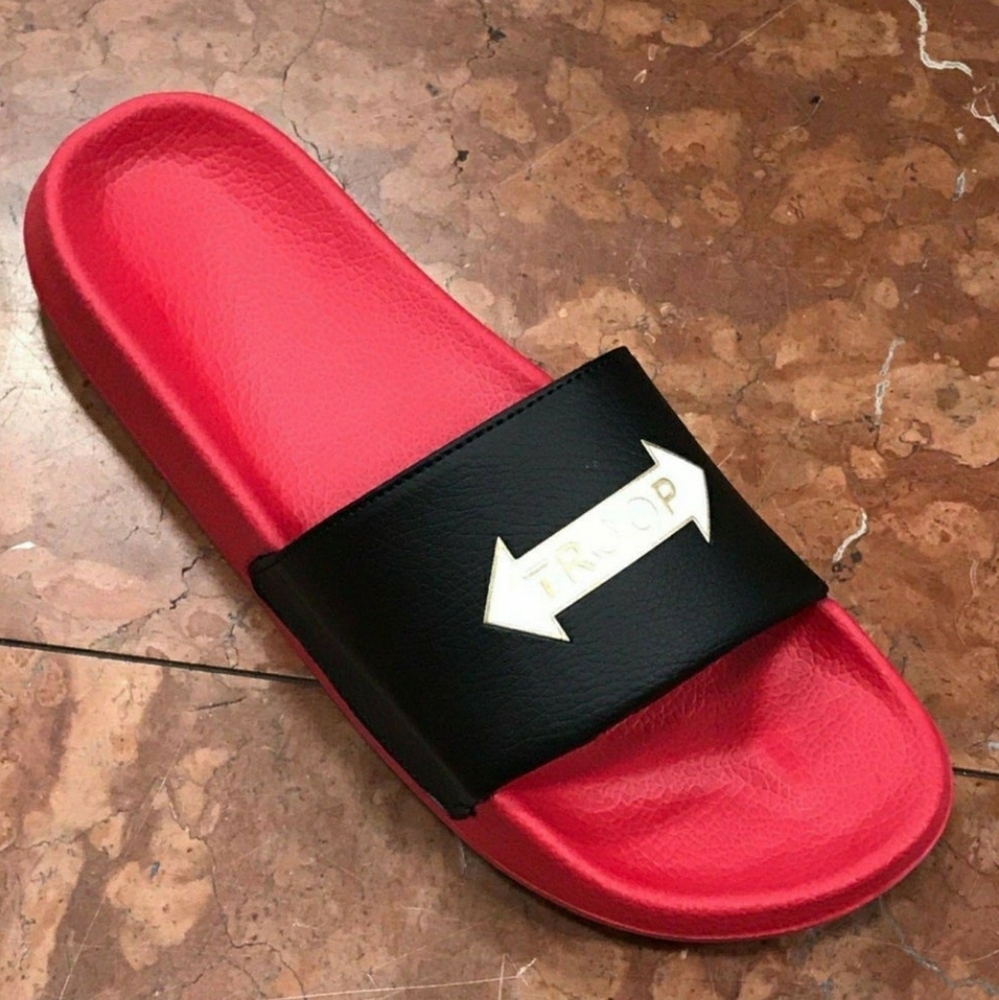 Men's Troop Arrow Slide Red | Black Fli Flops NWT